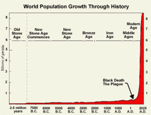 Historical World Population Graph